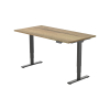 123inkt Elektrische zit-sta bureau zwart frame Natuur blad 140 x 80 cm (2 motoren)  302613 - 3