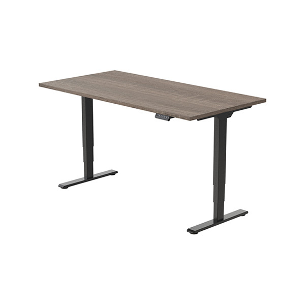 123inkt Elektrische zit-sta bureau zwart frame Robson blad 140 x 80 cm (2 motoren)  302611 - 3