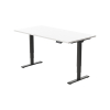 123inkt Elektrische zit-sta bureau zwart frame Wit blad 140 x 80 cm (2 motoren)  302610 - 3