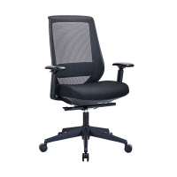 123inkt Executive Officeline bureaustoel mesh zwart 302671