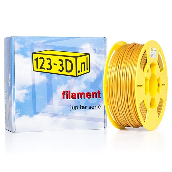 123inkt Filament goud 2,85 mm PLA 1 kg Jupiter serie (123-3D huismerk)  DFP11036 - 1