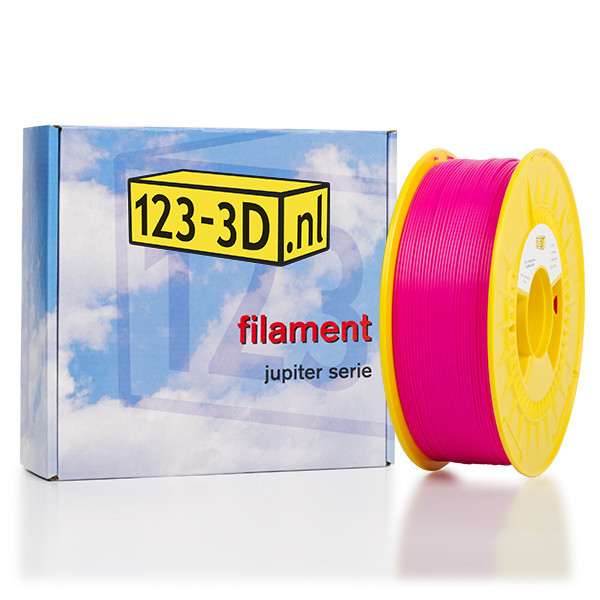 123inkt Filament knalroze 1,75 mm PLA 1,1 kg Jupiter serie (123-3D huismerk)  DFP01073 - 1