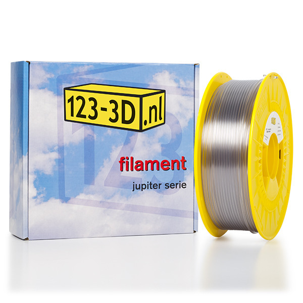 123inkt Filament transparant 2,85 mm PETG 1 kg Jupiter serie (123-3D huismerk)  DFP01113 - 1