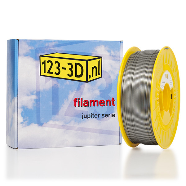 123inkt Filament zilver 1,75 mm PLA 1,1 kg Jupiter serie (123-3D huismerk)  DFP01088 - 1