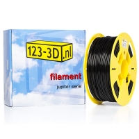 123inkt Filament zwart 2,85 mm PLA 1 kg Jupiter serie (123-3D huismerk)  DFP11027