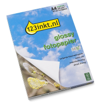 123inkt Glossy hoogglans fotopapier 230 grams A4 (50 vel) FSC(R) Q5437AC 064070