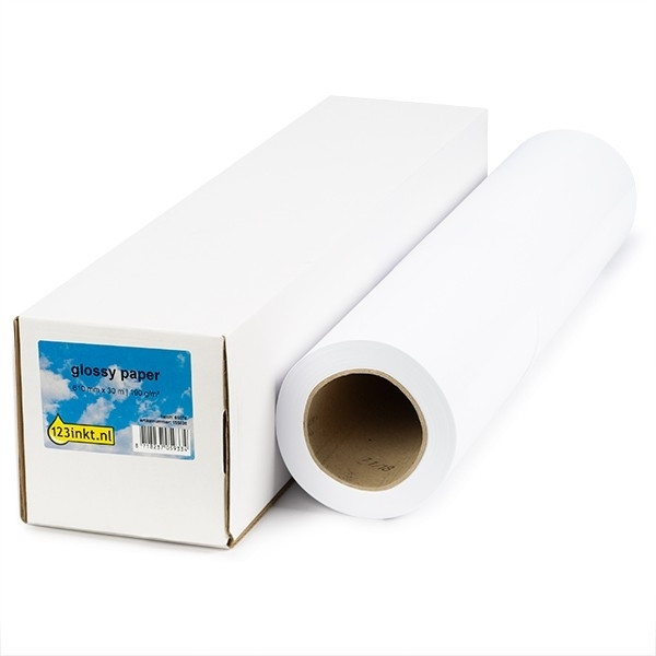 123inkt Glossy paper roll 610 mm (24 inch) x 30 m (190 grams) 6058B002C 6060B002C Q1420AC Q1420BC Q1426B 155051 - 1