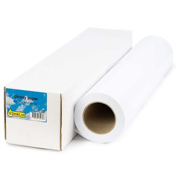 123inkt Glossy paper roll 610 mm (24 inch) x 30 m (260 grams) C13S041638C C13S041641C Q8917AC 155054 - 1