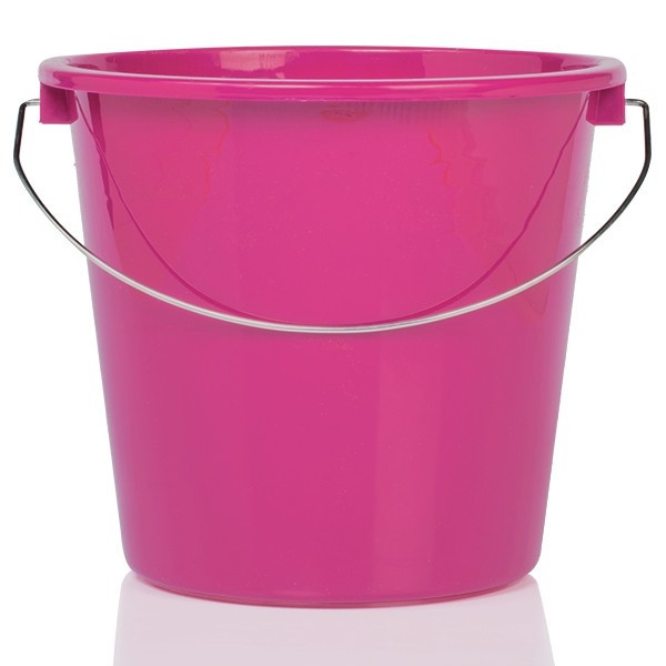 123inkt Huishoudemmer roze 5 liter  SDR00009 - 1