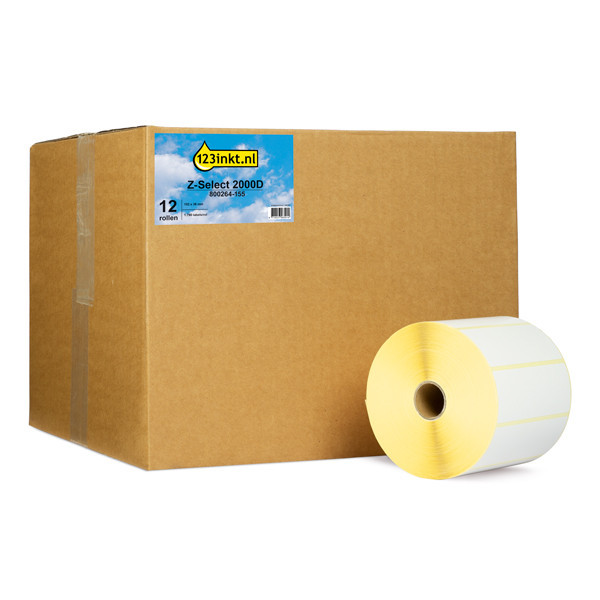 123inkt LM330d 2000D magazijnlabels 102 x 38 mm (12 rollen) 089424 - 1