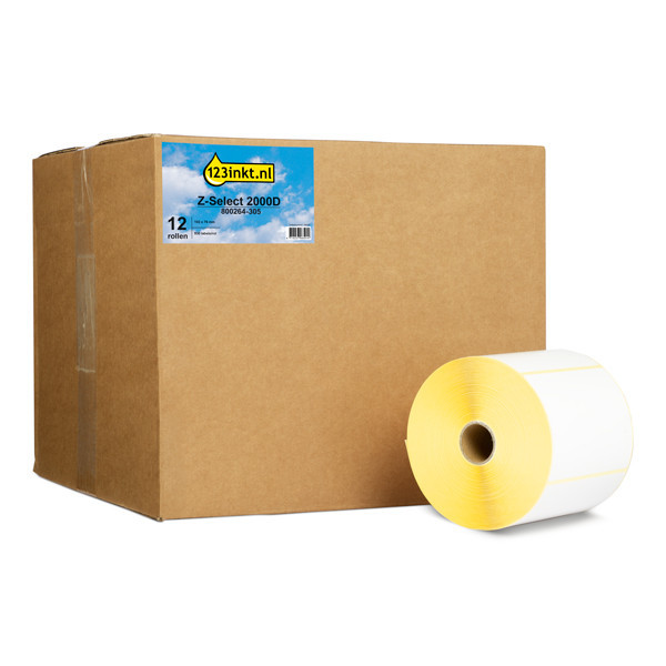 123inkt LM330d 2000D magazijnlabels 102 x 76 mm (12 rollen) 089432 - 1