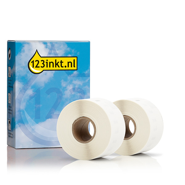 123inkt LW650XL PRO brede adresetiketten 2 rollen (89 x 36 mm) 089318 - 1