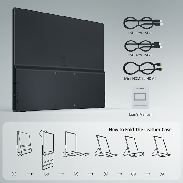 123inkt M16C portable monitor met hoes 303280 - 9