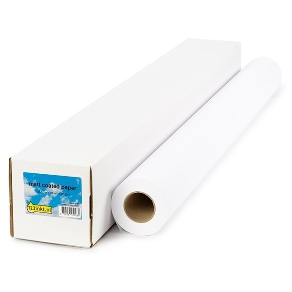 123inkt Matt Coated paper roll 1067 mm (42 inch) x 30 m (140 grams) 8946A006C 155077 - 1
