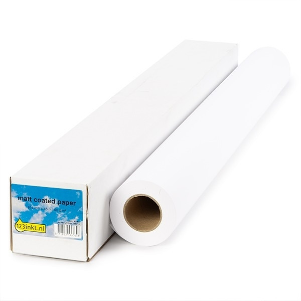 123inkt Matt Coated paper roll 1067 mm (42 inch) x 45 m (90 grams) 1933B003C C6567BC 155073 - 1