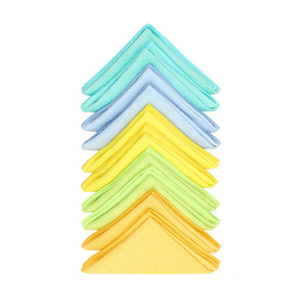 123inkt Microvezeldoekjes 32 x 32 cm assorti (10 stuks)  SDR00048 - 1