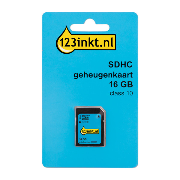 123inkt SDHC geheugenkaart class 10 - 16GB FM016SD45BC FM16SD45B/00C MR963 300697 - 1