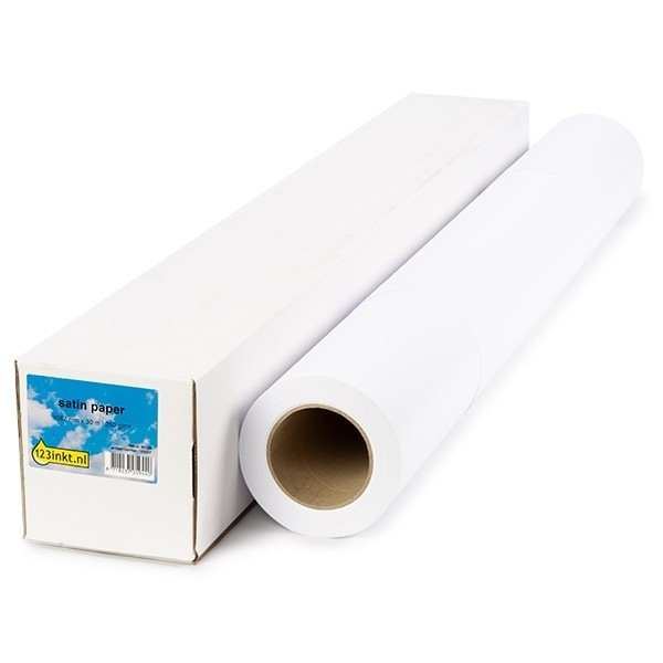 123inkt Satin paper roll 1270 mm (50 inch) x 30 m (190 grams)  155060 - 1