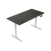 123inkt Slinger zit-sta bureau wit frame Logan blad 160 x 80 cm  302608 - 2