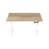 123inkt Slinger zit-sta bureau wit frame Natuur blad 160 x 80 cm  302609 - 1
