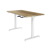 123inkt Slinger zit-sta bureau wit frame Natuur blad 160 x 80 cm  302609 - 3