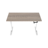 123inkt Slinger zit-sta bureau wit frame Robson blad 160 x 80 cm  302607 - 1