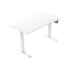 123inkt Slinger zit-sta bureau wit frame Wit blad 140 x 80 cm  302598 - 2