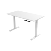 123inkt Slinger zit-sta bureau wit frame Wit blad 160 x 80 cm  302606 - 3