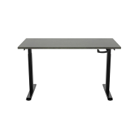 123inkt Slinger zit-sta bureau zwart frame Logan blad 140 x 80 cm  302596