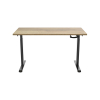123inkt Slinger zit-sta bureau zwart frame Natuur blad 140 x 80 cm  302597 - 5