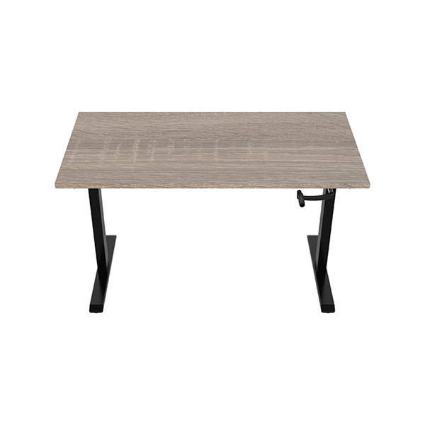 123inkt Slinger zit-sta bureau zwart frame Robson blad 160 x 80 cm  302603 - 1