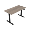 123inkt Slinger zit-sta bureau zwart frame Robson blad 160 x 80 cm  302603 - 2