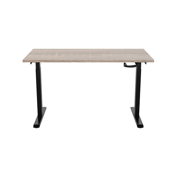 123inkt Slinger zit-sta bureau zwart frame Robson blad 160 x 80 cm  302603 - 5