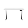 123inkt Slinger zit-sta bureau zwart frame Wit blad 160 x 80 cm  302602 - 5