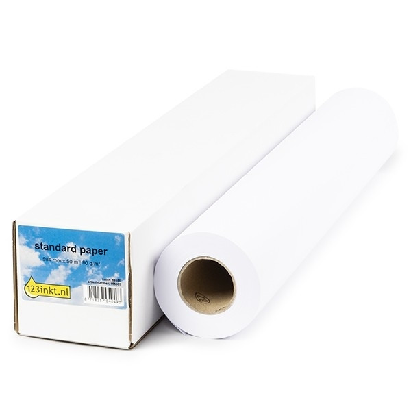 123inkt Standard paper roll 594 mm (23 inch) x 50 m (90 grams) C13S045277C Q1442AC Q1445AC 155087 - 1