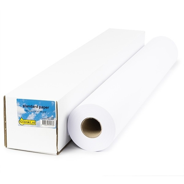 123inkt Standard paper roll 914 mm (36 inch) x 90 m (90 grams) C6810AC 155091 - 1