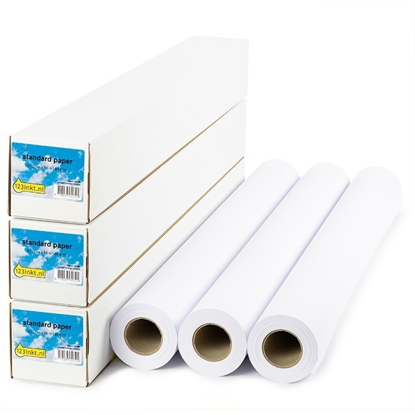 123inkt Standard paper roll 914 mm x 50 m (90 grams) 3 rollen 1570B008C 155045 - 1