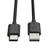 USB-A naar USB-C 2.0 kabel geschikt voor iPhone 15 en nieuwer zwart (0,5 meter) 303358 - 1