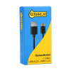 USB-A naar USB-C 2.0 kabel geschikt voor iPhone 15 en nieuwer zwart (1 meter) 303364 - 2
