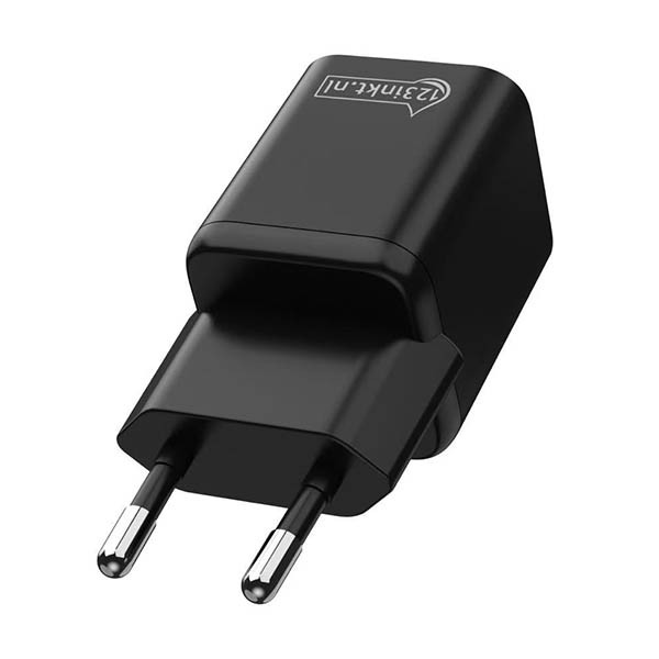 123inkt USB-C + USB-A snellader (30W, zwart) 303611 - 3