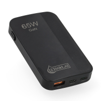 123inkt USB-C + USB-A snellader 65W zwart 302916