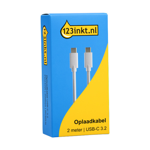 USB-C naar USB-C 3.2 kabel geschikt voor Samsung wit (2 meter) 303353 - 2