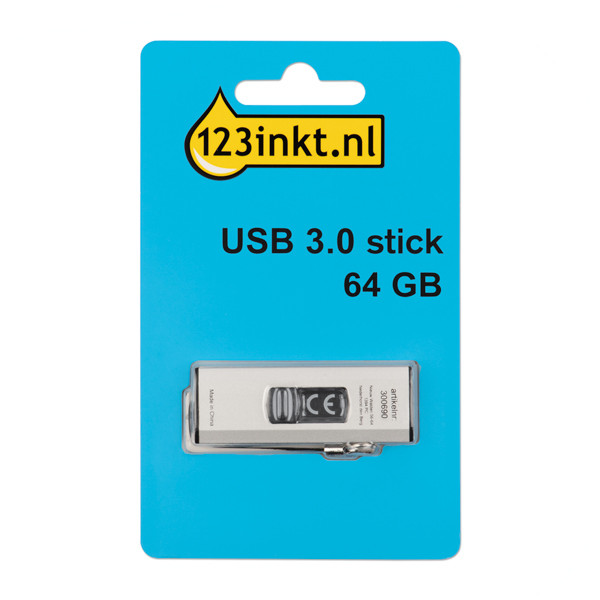 123inkt USB 3.0-stick 64GB DT100G3/64GBC FM64FD75B/00C FM64FD75BC FM64FD90B/00C FM64FD90B/10C 300690 - 1