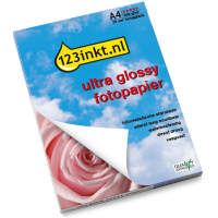 123inkt Ultra Glossy hoogglans fotopapier 300 grams A4 (20 vel)  064140