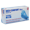 123inkt Vitril handschoenen maat M poedervrij blauw (100 stuks)  SDR00482