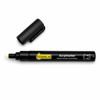 123inkt acrylmarker zwart (1,8 - 2,5 mm rond/beitel)