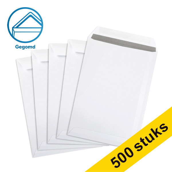 123inkt akte-envelop wit 162 x 229 mm - C5 gegomd (500 stuks) 300932 - 1