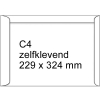 123inkt akte-envelop wit 229 x 324 mm - C4 zelfklevend (500 stuks) 302772 - 2
