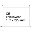 123inkt akte envelop wit 162 x 229 mm - C5 zelfklevend (10 stuks)