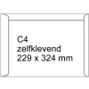 123inkt akte envelop wit 229 x 324 mm - C4 zelfklevend (10 stuks)